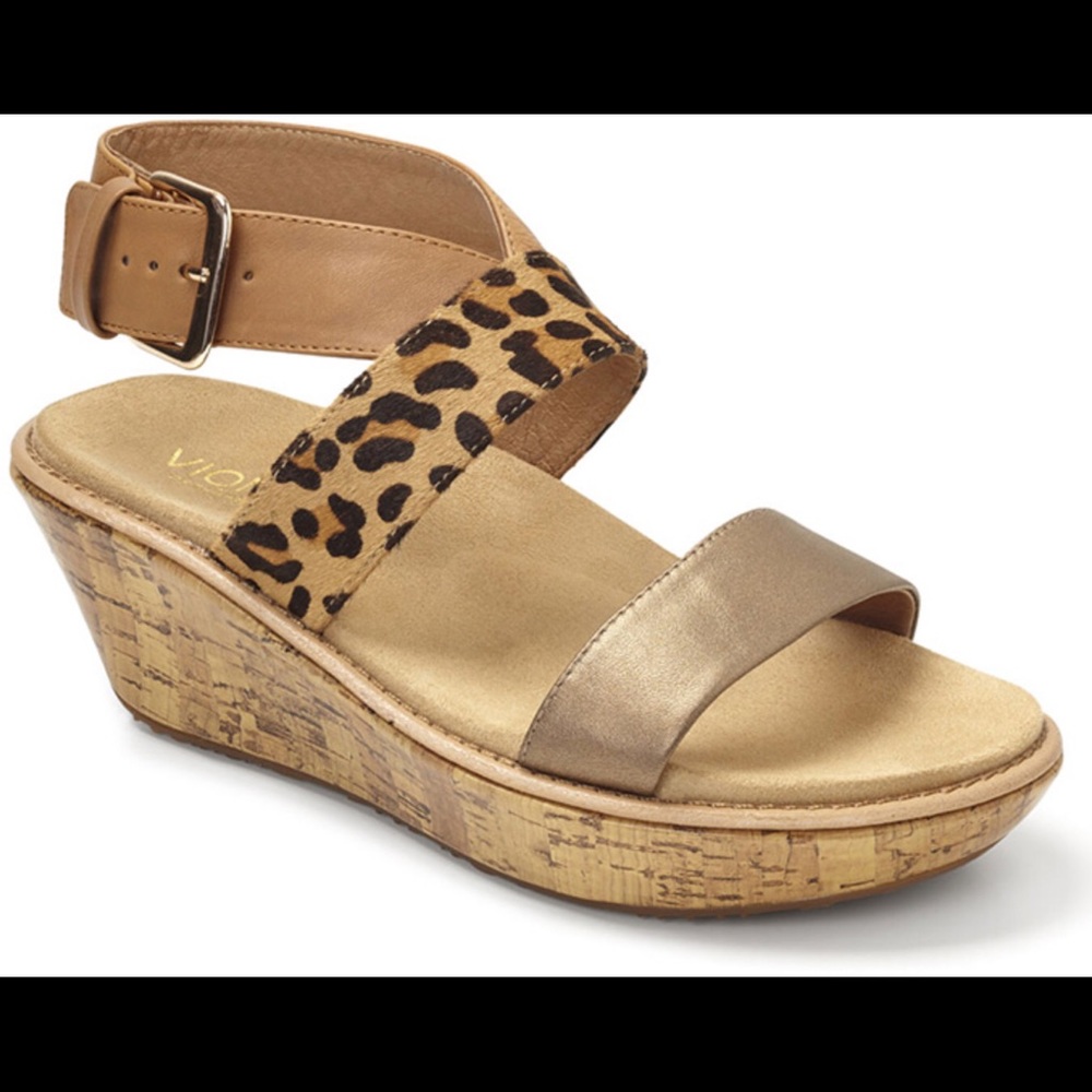 Vionic Cancun Platform Wedge Sandals 10